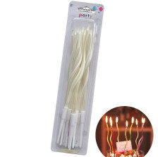 Rođendanske Svećice - WHITE 12 kom.